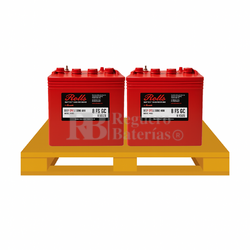 2 Bateras ROLLS 8 FS GC | 8 Voltios 155 Amperios C20